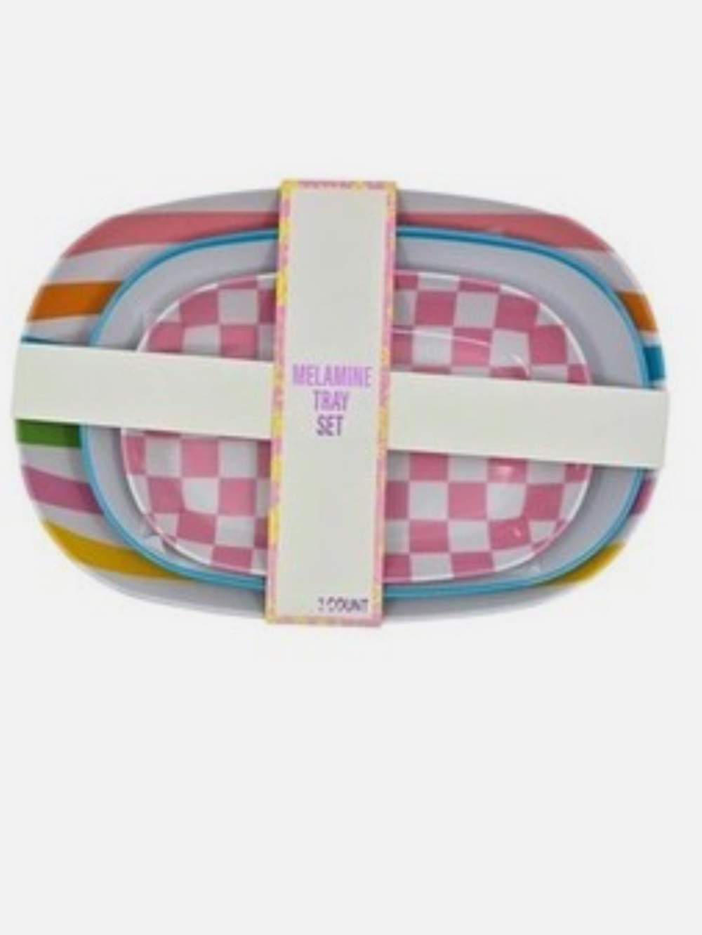 NEW Melamine Tray Set